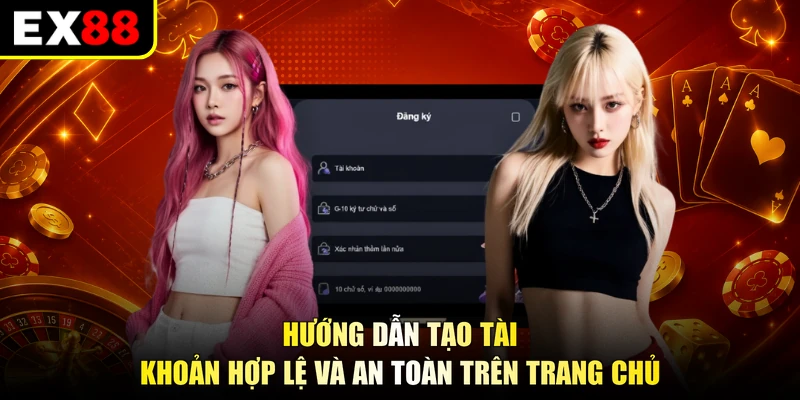 Hướng dẫn tạo tài khoản hợp lệ và an toàn trên trang chủ